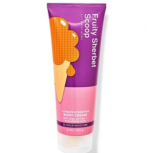 NWT Bath & Body Works Fruity Sherbet Scoop 8oz Ultimate Hydration Shea Butter
